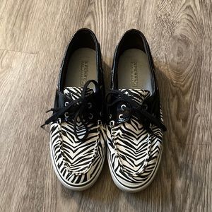 Sperry Top-Sider Women’s Size 9 M Zebra 🦓 Print Boat Shoes 👟.